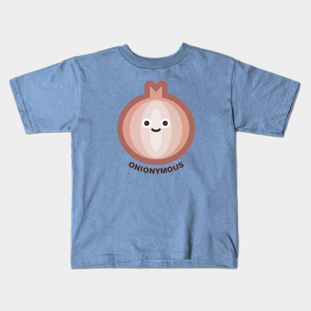 ONIONYMOUS Kids T-Shirt by Ndy